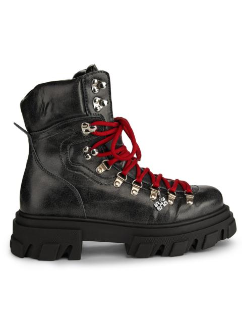 GANNI Women's Cleated Mountain Ankle Boots - Ebony