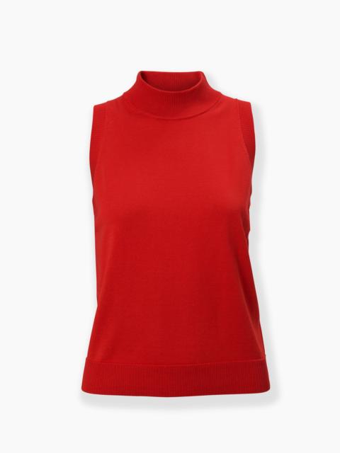 CAROLINA HERRERA Sleeveless Mock-Neck Top