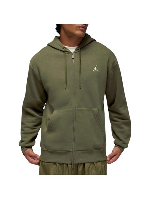 Jordan Jordan Brooklyn Fleece Full-Zip Hoodie "Olive / White" FV7289 222