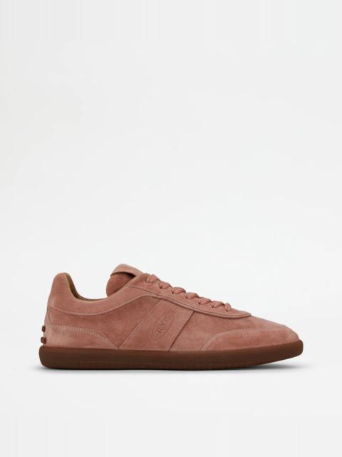 TOD'S TABS SNEAKERS IN SUEDE - PINK