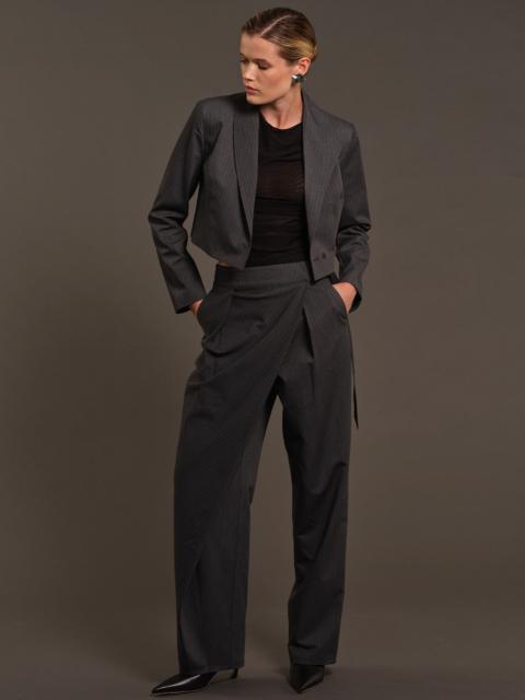 525 america 525 X DL10C: Baxter Pinstripe Wrap Trouser