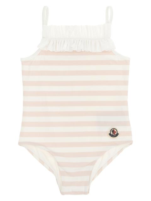 Moncler Striped One-Piece Swimsuit