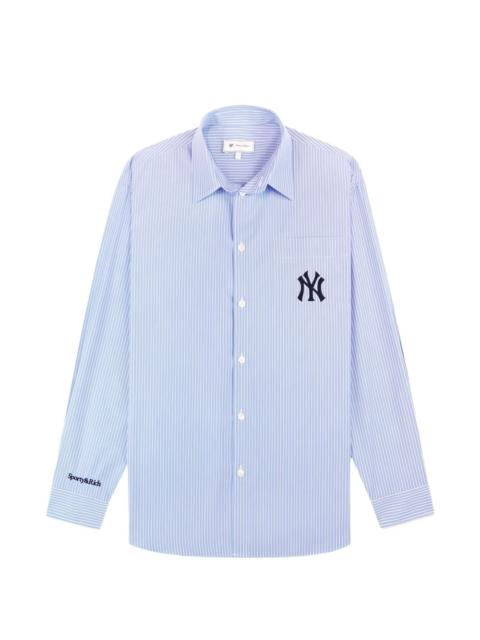 Sporty & Rich Heritage Yankees Serif blue shirt