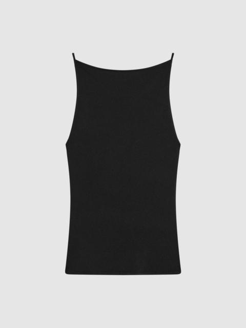 ST. AGNI Square Neck Top - Black