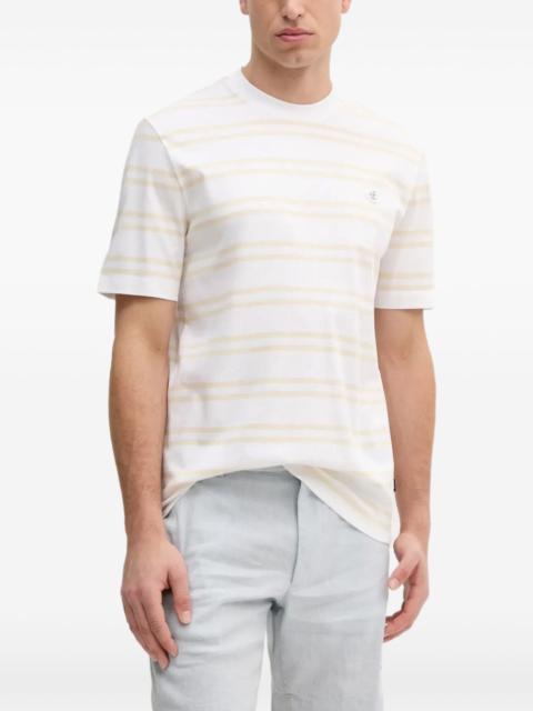 BOSS striped short-sleeved T-shirt