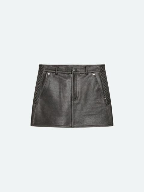 Helmut Lang LEATHER MOTO SKIRT