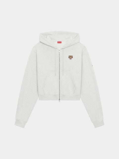 KENZO 'Lucky Tiger Crest' embroidered zip-up hoodie