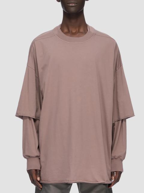 Rick Owens DRKSHDW Men's Tommy Hustler Cotton Layered Sweatshirt - Grape