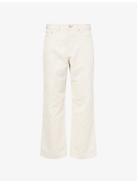 Paul Smith Twill Straight-Leg Cotton And Linen Trousers