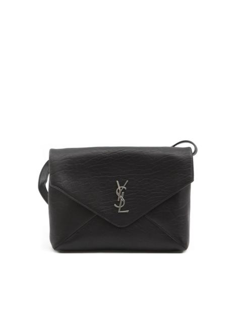 SAINT LAURENT Cassandre metal envelope messenger bag