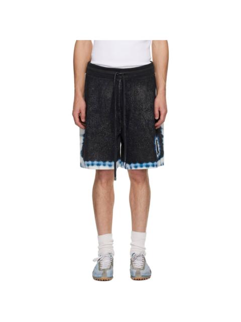 AMIRI Navy Tie Dye Shorts