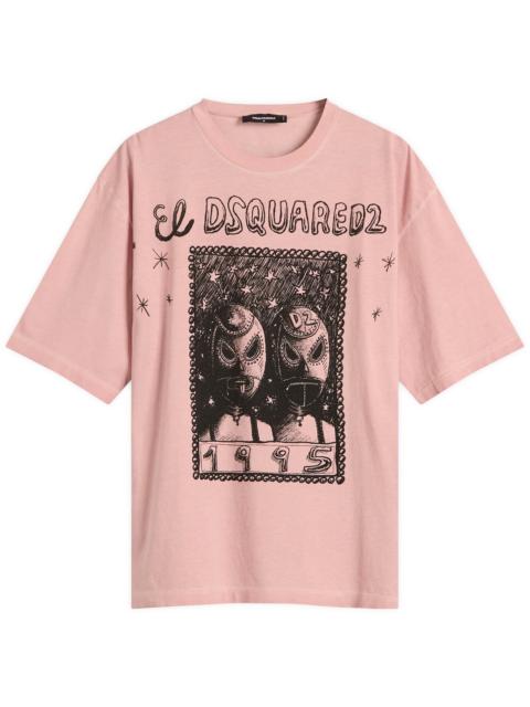 DSQUARED2 DSquared2 Overlay Graphic Loose Fit T-Shirt