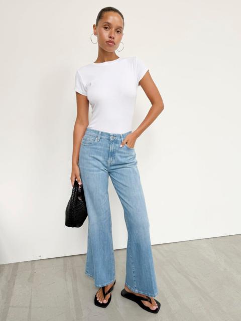Splendid Slim Palazzo Ankle Jean in Light Wash