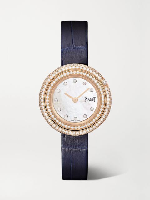 Piaget Possession 18-karat rose gold diamond watch White