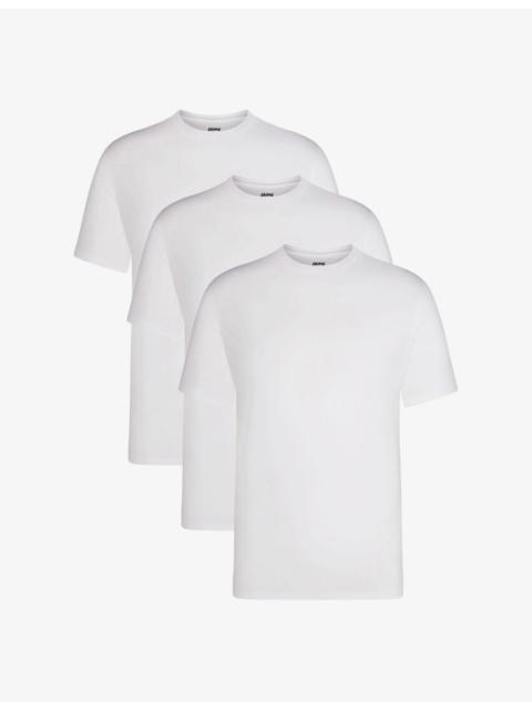 SKIMS SKIMS Basic Lightweight Crewneck Pack of Three Cotton-Jersey T-Shirts