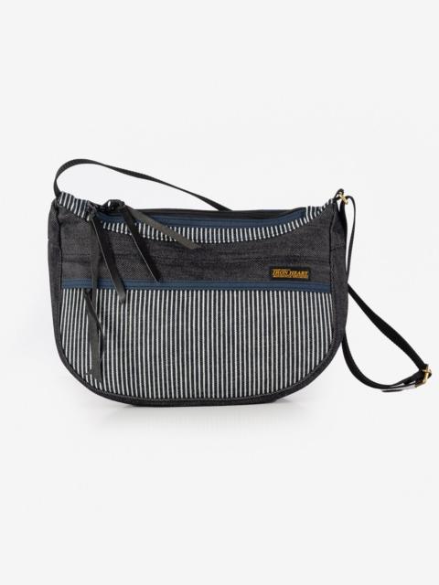 IHE-19-HIC 12oz Hickory Stripe Small Shoulder Bag - Indigo