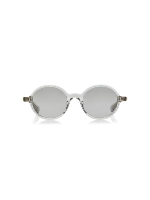 Bottega Veneta Round-Frame Acetate Sunglasses grey