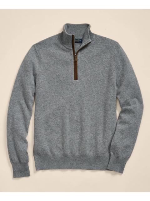 Brooks Brothers 3-Ply Cashmere Quarter-Zip Sweater