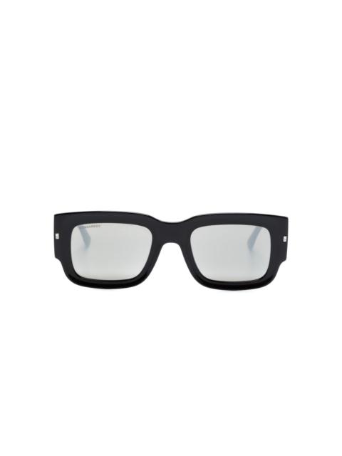 DSQUARED2 Hype logo-print rectangle-frame sunglasses
