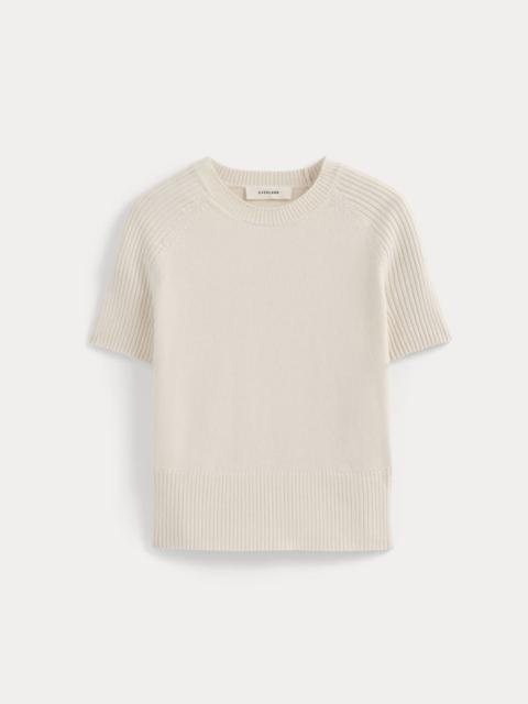 EVERLANE SHORT-SLEEVE CREW IN EVERYDAY COTTON