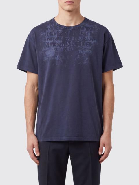 Maison Margiela MAISON MARGIELA Cotton T-Shirt with Numeric Logo and Dropped Shoulders