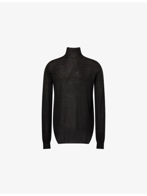 Rick Owens Relaxed-Fit Turtle-Neck Wool-Knit Jumper