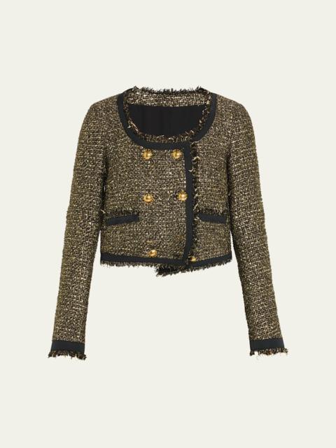 ULLA JOHNSON Anisa Sparkly Tweed Jacket