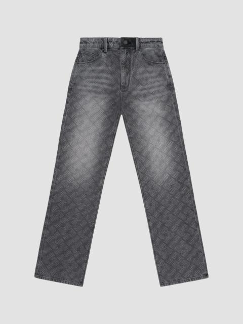 RTA Men's Curva Ultra Jonas Straight-Leg Jeans - Ash Charcoal Metal Grill