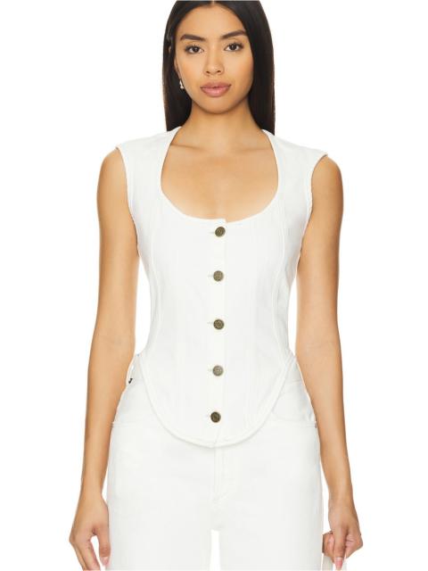 FRAME Seamed Scoop Bustier