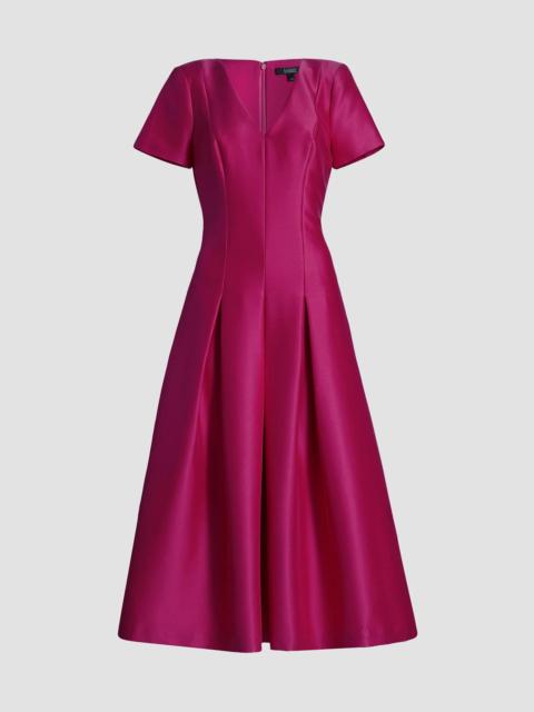 BADGLEY MISCHKA Women's Satin Cocktail Midi-Dress - Fuschia