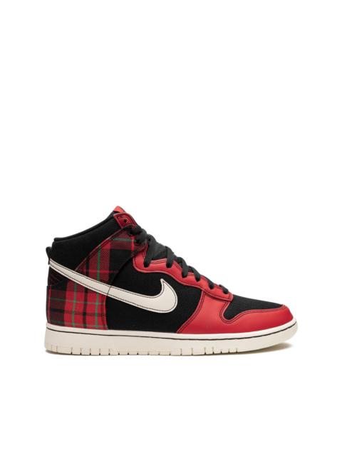 Dunk High "Plaid - Black/Red" sneakers