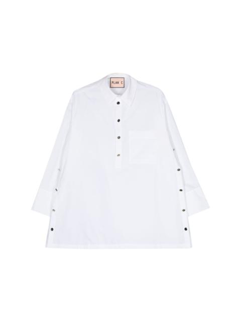 long-sleeve poplin shirt