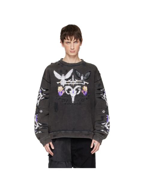 WHO DECIDES WAR Black Epitome Sweatshirt