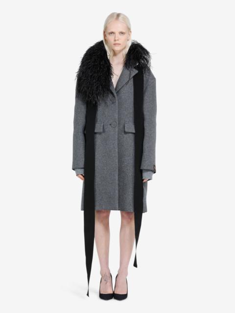 N°21 FEATHER-TRIM SCARF