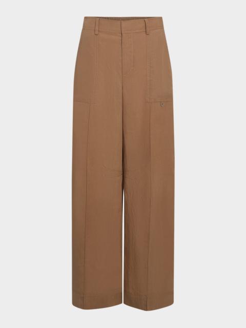 Mid-Rise Utility Pants