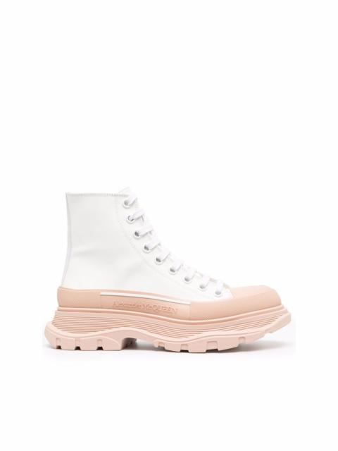 Alexander McQueen Tread Slick lace-up ankle boots