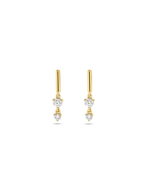 STONE AND STRAND LAB-Created Mini Morse Code Earrings