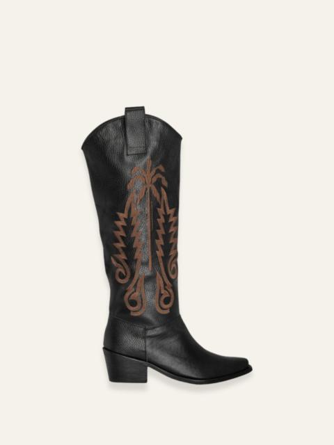 Johanna Ortiz Paradise Garden Boots in Black