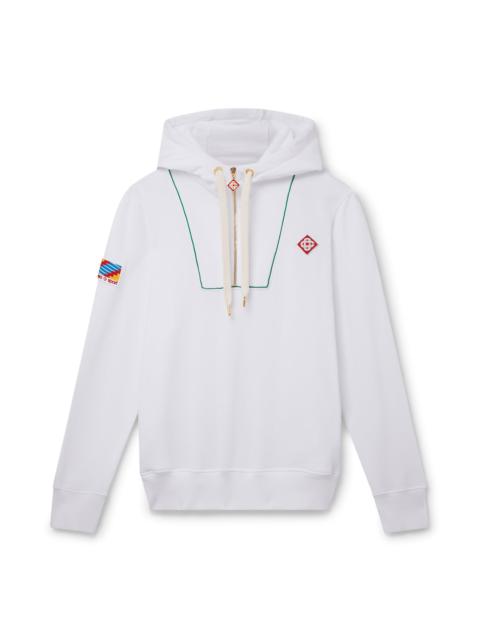 CASABLANCA Half Zip Hooded Sweatshirt