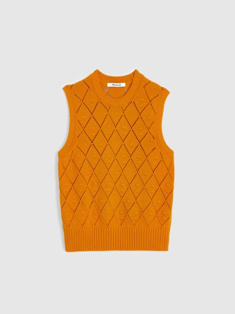 Madewell Bauble Pointelle-Stitch Sweater Vest