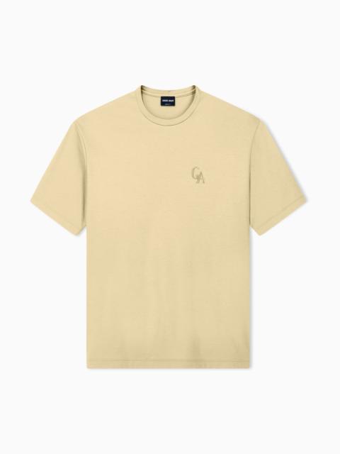 GIORGIO ARMANI T-SHIRT REGULAR FIT ORGANIC COTTON INTERLOCK JERSEY