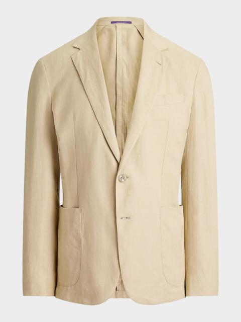Polo Ralph Lauren Hadley Hand-Tailored Silk-Linen Jacket