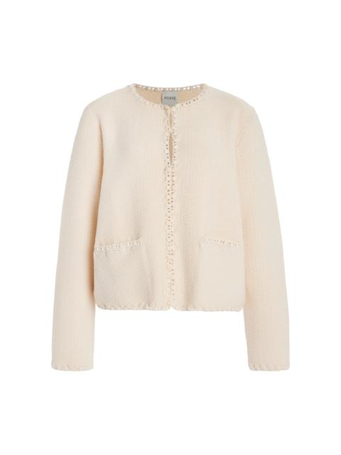 POSSE Exclusive Harlan Knit Jacket ivory