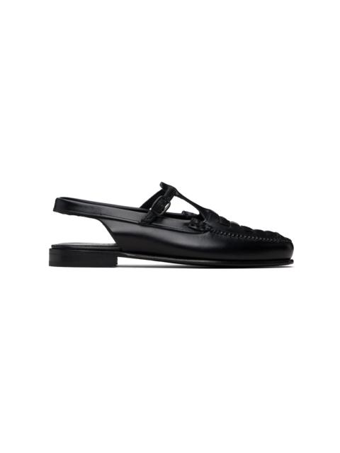 HEREU Black Roqueta Loafers