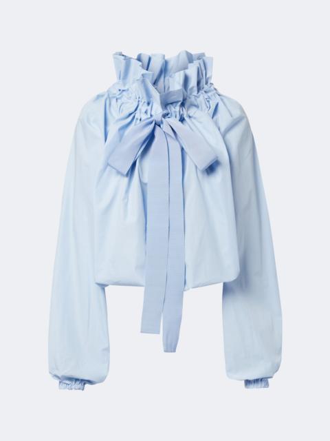 PATOU Bow-detail cotton poplin blouse