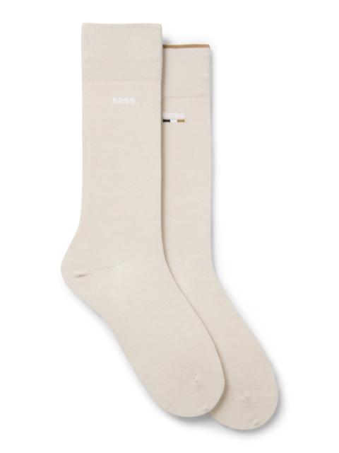 BOSS TWO-PACK OF LOGO SOCKS IN A REGULAR LENGTH