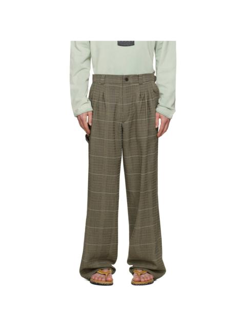 Kiko Kostadinov Taupe Andras Formal Trousers