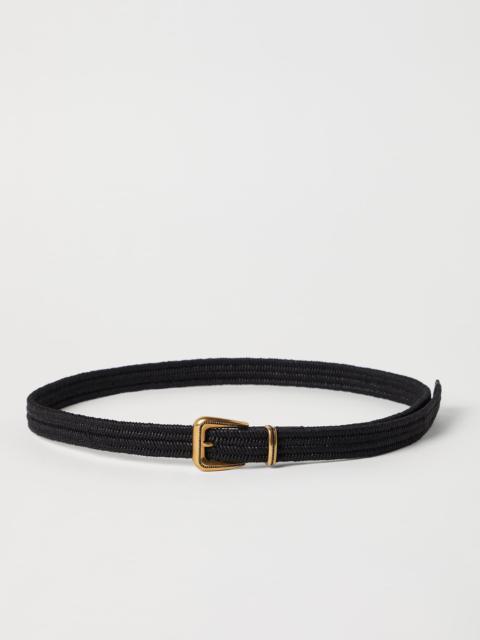Rustic braided linen belt