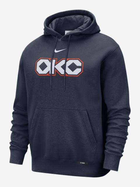 Nike Oklahoma City Thunder City Edition Men's Nike Basketball Club Pull-Over Hoodie