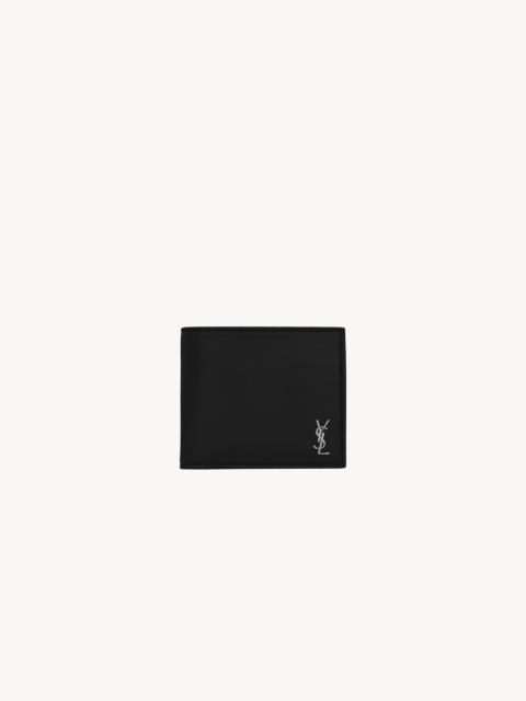 SAINT LAURENT TINY CASSANDRE E/W WALLET WITH COIN PURSE IN SMOOTH LEATHER